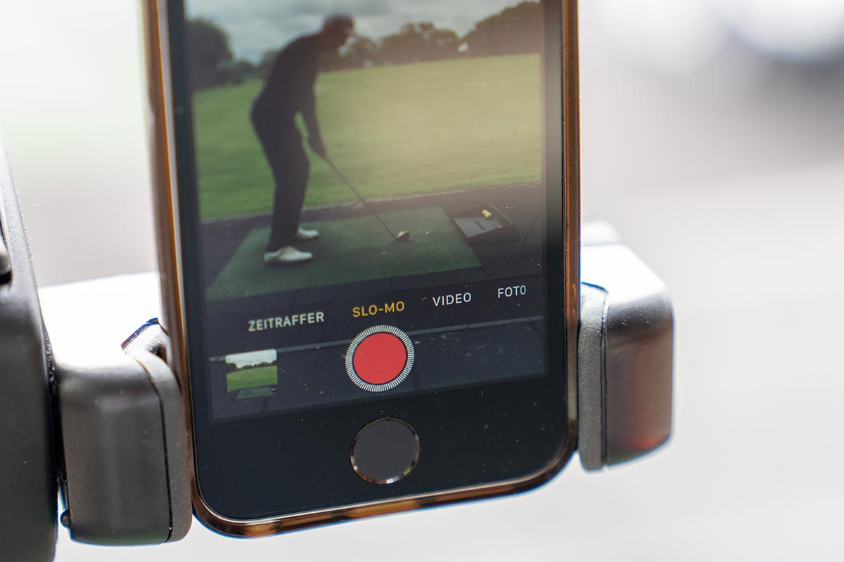 Golf-Schwunganalyse mit Handy